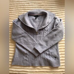 U.S. Polo Assn. Light Gray Crewneck with Red/White/Blue Trim